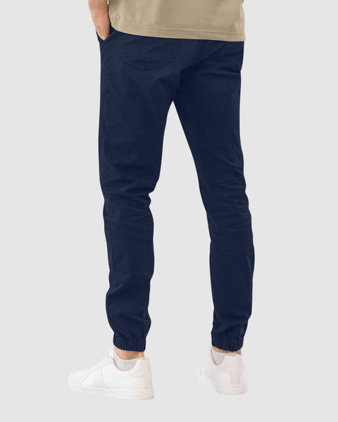 Jogger en drill para hombre#color_457-azul-oscuro
