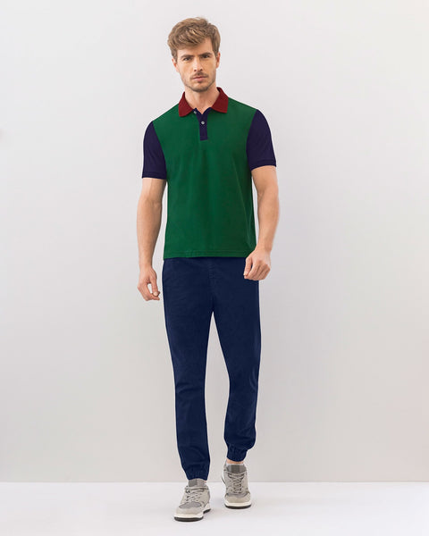Jogger en drill para hombre#color_457-azul-oscuro