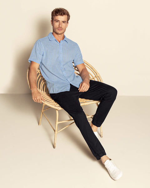 Jogger en drill para hombre#color_700-negro