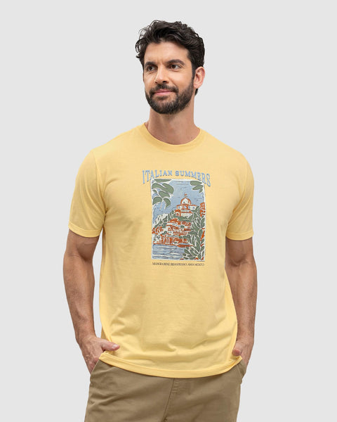 camiseta-manga-corta-con-estampado-localizado-y-cuello-redondo#color_128-amarillo-medio