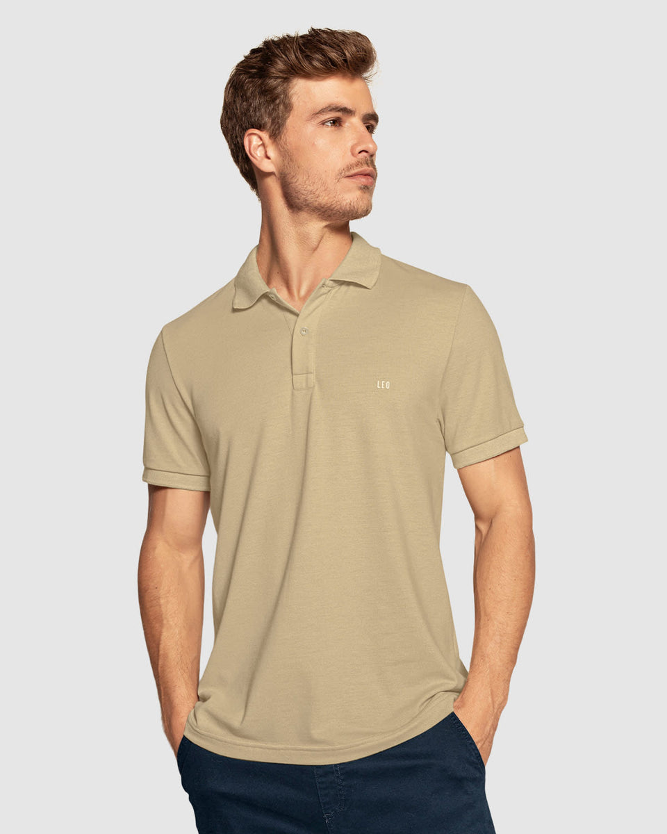 Camiseta tipo polo manga corta masculina