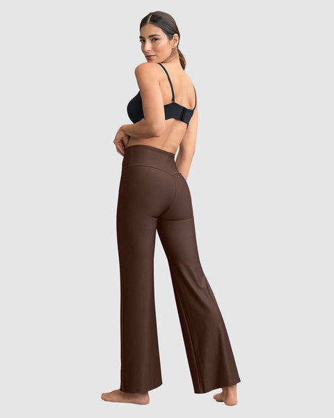 Legging bota recta con control de abdomen#color_875-cafe