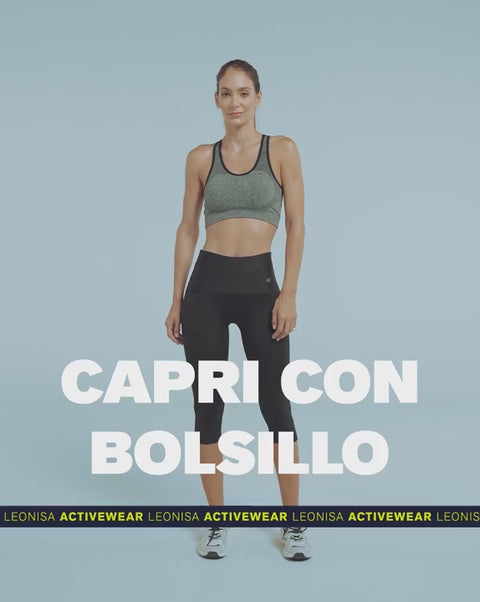 Capri deportivo de control de abdomen y muslos con bolsillo lateral#color_700-negro