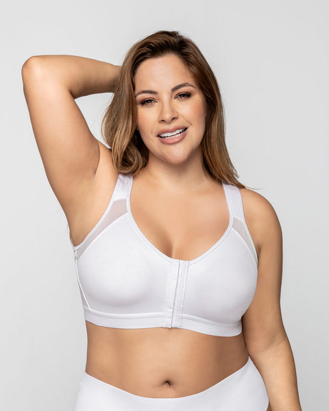 Brasier facilitador de postura con control de volumen del busto Multi/functional#color_000-blanco
