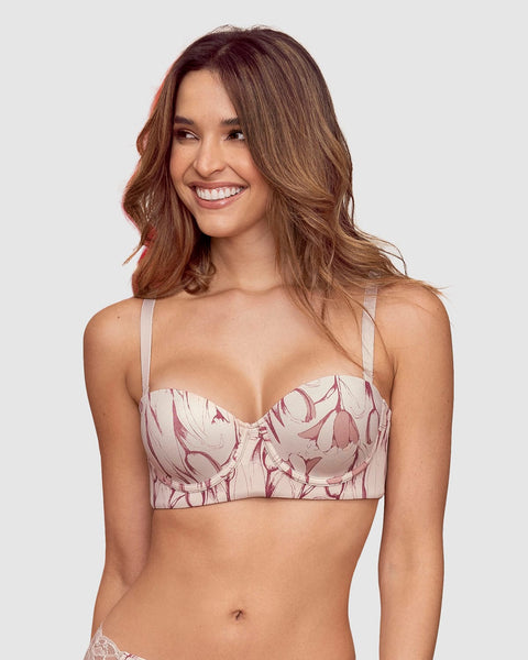 Sostén strapless con control fuerte de espalda perfect strapless#color_394-tulipanes