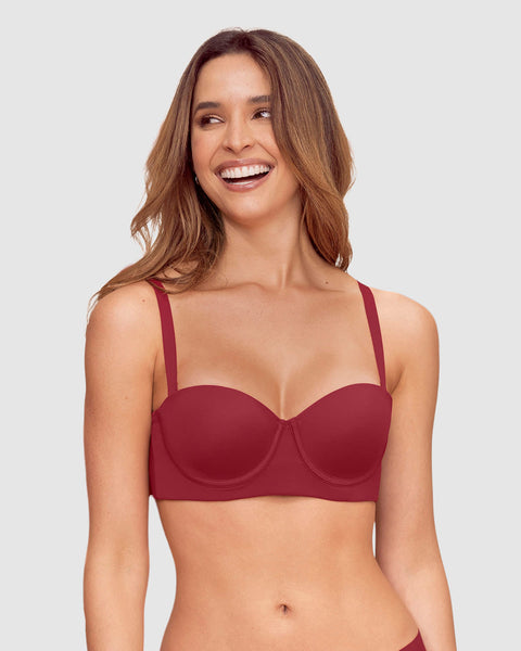 Sostén strapless con control fuerte de espalda perfect strapless#color_a40-rojo
