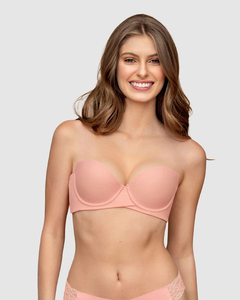 Brasier strapless de doble realce que aumenta dos tallas de copa#color_317-rosado-medio