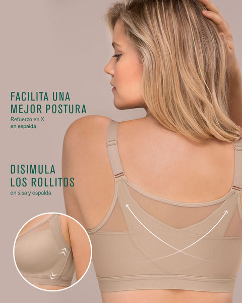 Sosten facilitador de postura con copas en espuma Multi Benefit Leonisa Chile