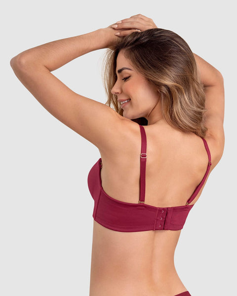 Sostén wow de triple realce ideal como strapless#color_259-vino