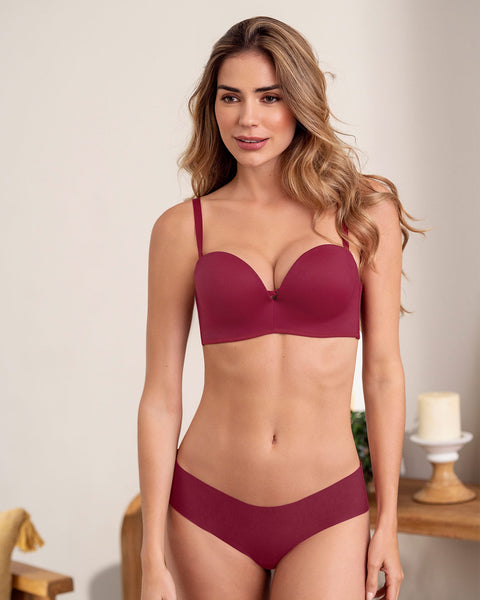 Sostén wow de triple realce ideal como strapless#color_259-vino