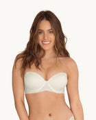 Sostén strapless antideslizante: push up