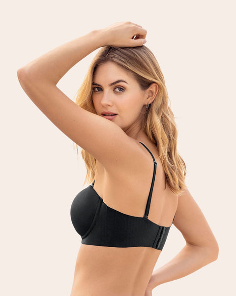 Sostén strapless antideslizante: push up#color_700-negro