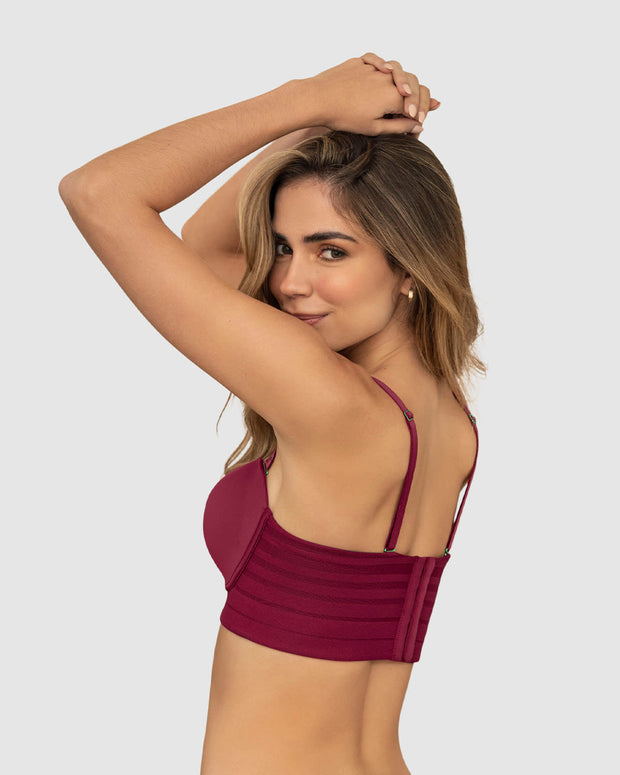 Sostén tipo bustier support strapless#color_259-vino