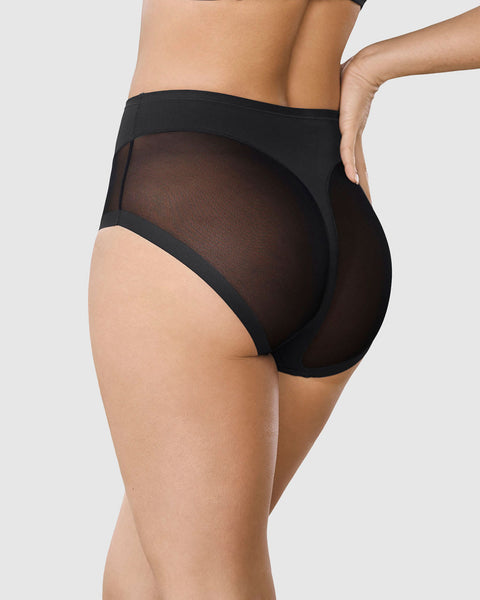 Calzón clásico invisible con tul#color_700-negro