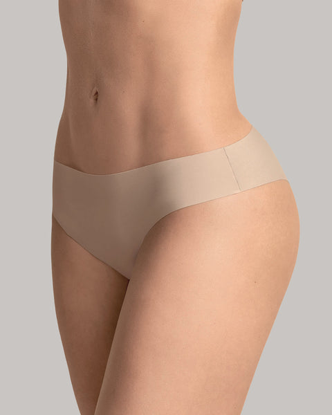 Calzón tipo tanga ultraplano de aspecto invisible#color_802-cafe-claro