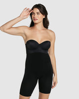 Body faja media pierna invisible con realce de glúteos#color_700-negro