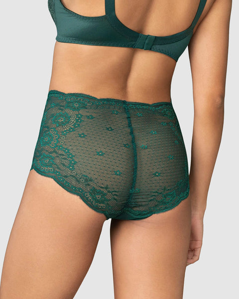 Calzón clásico en encaje techno-lace#color_171-verde-oscuro