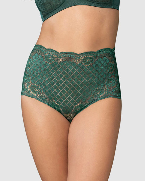 Calzón clásico en encaje techno-lace#color_171-verde-oscuro