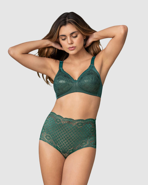 Calzón clásico en encaje techno-lace#color_171-verde-oscuro