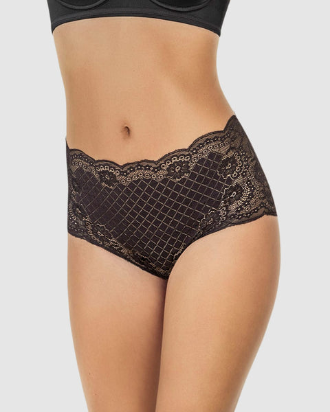 Calzón clásico en encaje techno-lace#color_700-negro