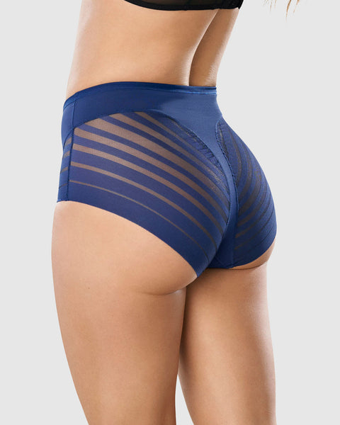 Calzón faja clásico con bandas de tul#color_536-azul-oscuro