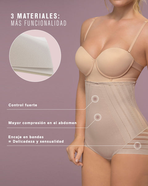 Calzón faja busto libre de control fuerte con encaje en bandas#all_variants