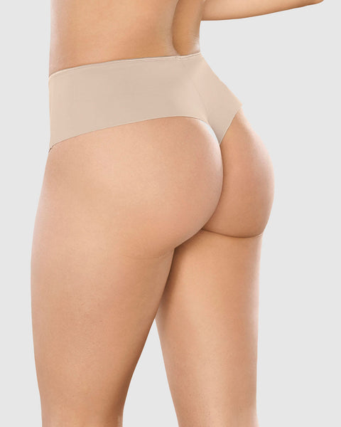 Panty faja brasilera de control fuerte tiro alto#color_802-cafe-claro