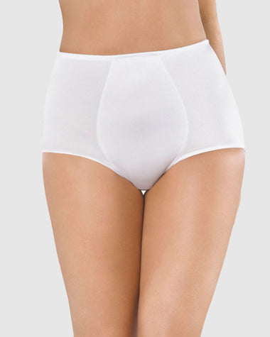 Calzón faja clásico de control fuerte#color_000-blanco