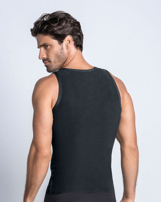 Camiseta manga sisa de compresión fuerte ideal para uso diario con algodón pima#color_700-negro