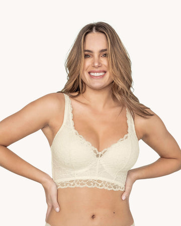 Sostén tipo bustier sexy support con cubrimiento de espalda#color_253-marfil