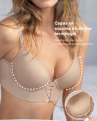 Brasier memory bustier triangular de realce alto y buen cubrimiento