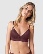 Brasier memory bustier triangular de realce alto y buen cubrimiento
