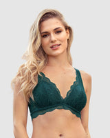 Bralette con copas en espuma cubierto en encaje#color_650-verde-oscuro