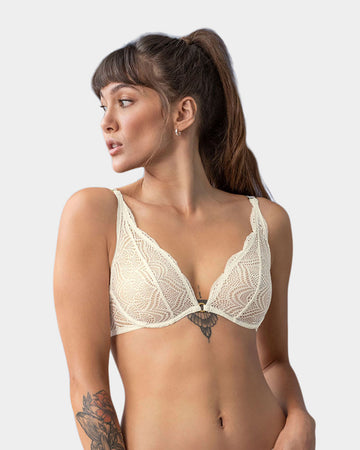 Bralette en encaje con transparencias y arco#color_253-marfil