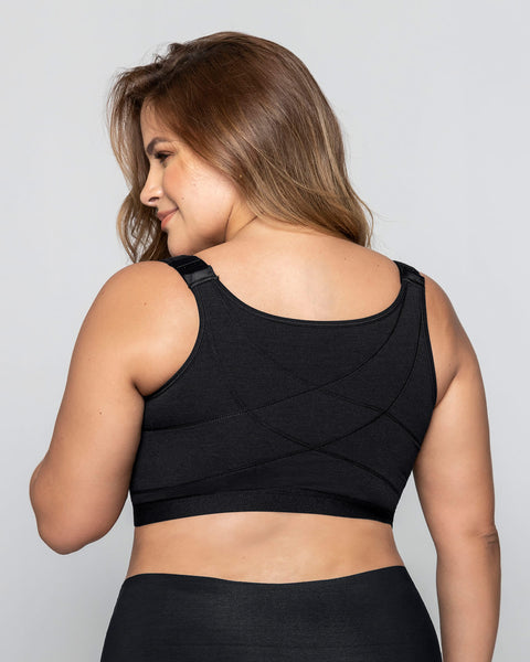 Sostén tipo top multiusos ultracómodo en algodón All in One Bra#color_700-negro