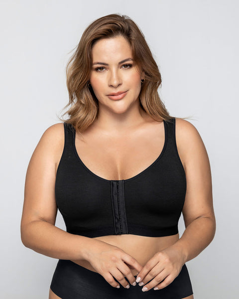 Sostén tipo top multiusos ultracómodo en algodón All in One Bra#color_700-negro