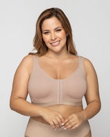 Sostén tipo top multiusos ultracómodo en algodón All in One Bra#color_802-cafe-claro