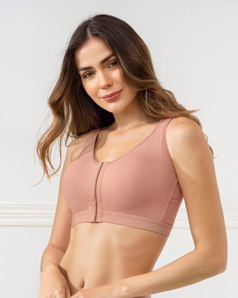 Sostén tipo top multiusos ultracómodo en algodón All in One Bra#color_a18-rosado-claro