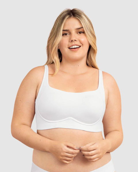Sostén sin arco ultracómodo de alto soporte y cubrimiento Everyday Bra#color_000-blanco