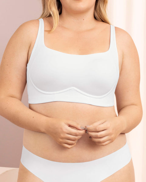 Sostén sin arco ultracómodo de alto soporte y cubrimiento Everyday Bra#color_000-blanco