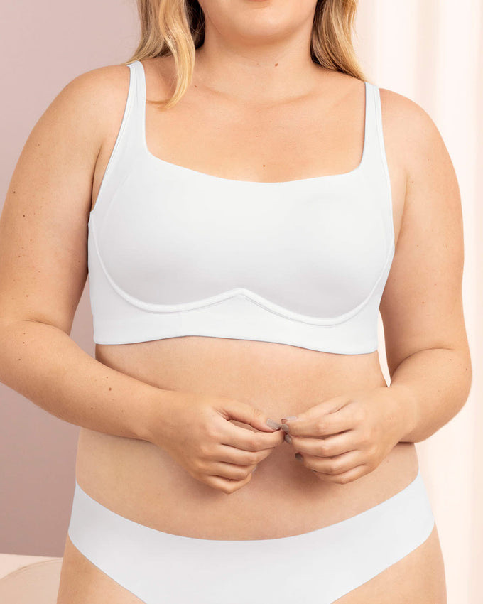Sostén sin arco ultracómodo de alto soporte y cubrimiento Everyday Bra#color_000-blanco