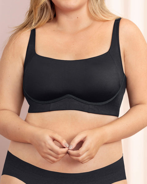 Brasier sin arco ultracómodo de alto soporte y cubrimiento Everyday bra#color_700-negro
