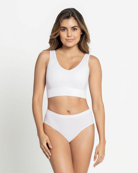 Top seamless de copas removibles sin costuras#color_000-blanco