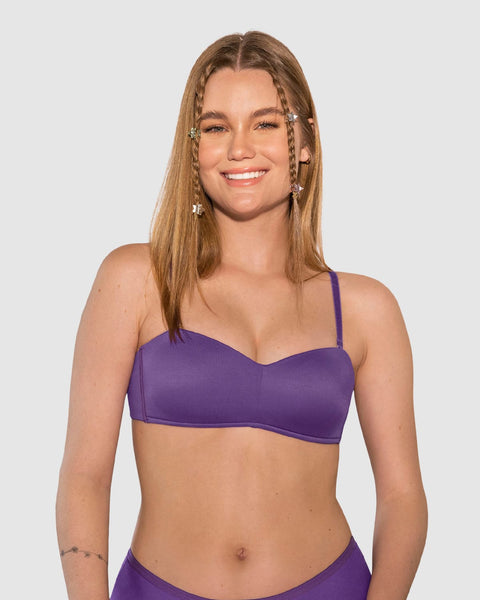 Sostén strapless ideal para busto pequeño y mediano Oh So Light#color_467-morado-oscuro