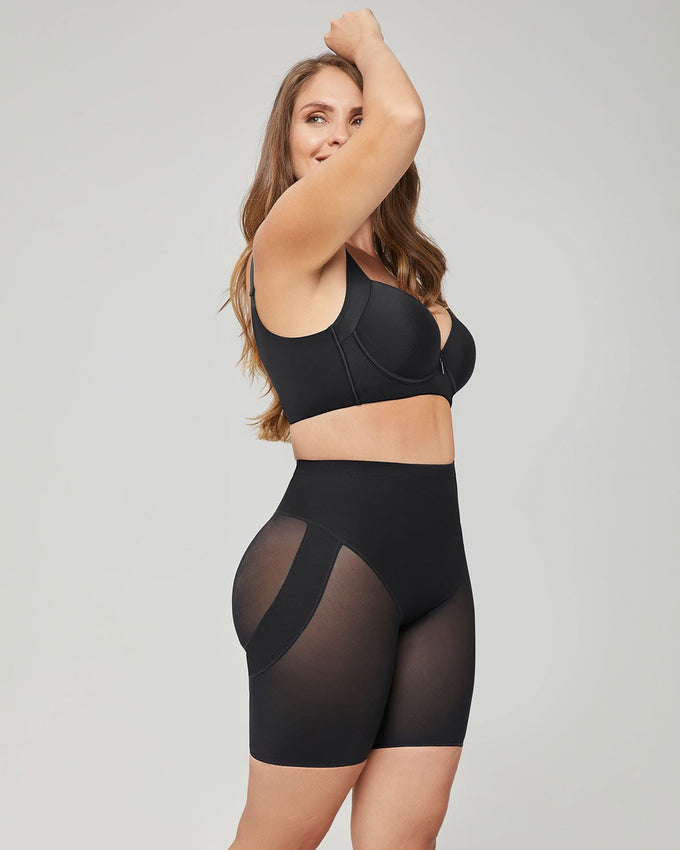 Calzón faja tipo short levanta cola y control de abdomen fuerte#color_700-negro