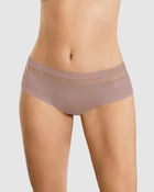 Calzón pantaleta con franja transparente decorativa