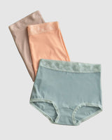 Paquete x 3 calzones clásicos con toques de encaje#color_s20-mandarina-gris-verdoso-cafe-claro