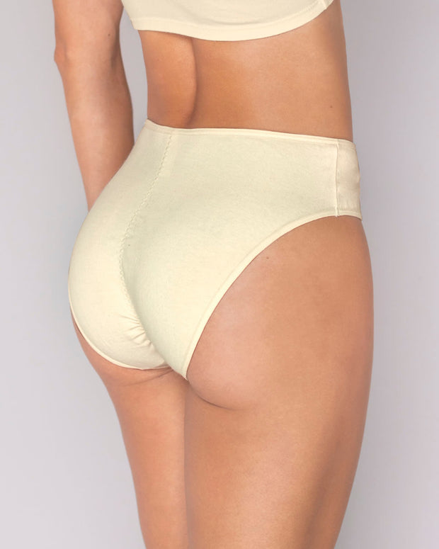 Paquete x 3 calzones tipo bikini en algodón con total cubrimiento#color_s08-cafe-blanco-marfil