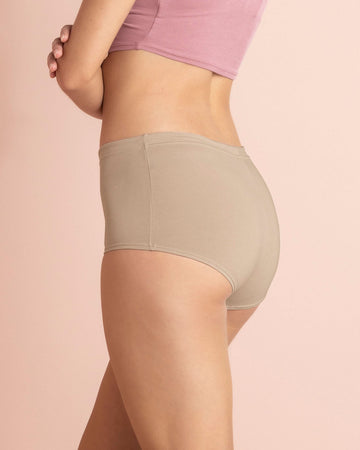 Paquete x 3 cómodos calzones estilo boxers en algodón elástico#color_984-beige-blanco-marfil
