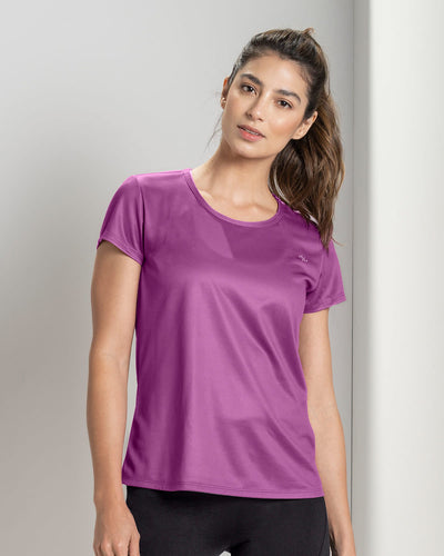 Camiseta deportiva de secado rápido y silueta semiajustada#color_337-morado